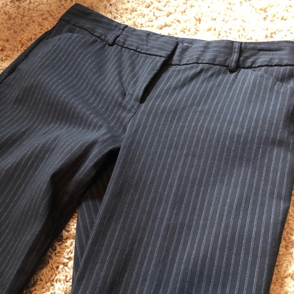 Express Black Pinstripe Editor Pants - Picture 5 of 6